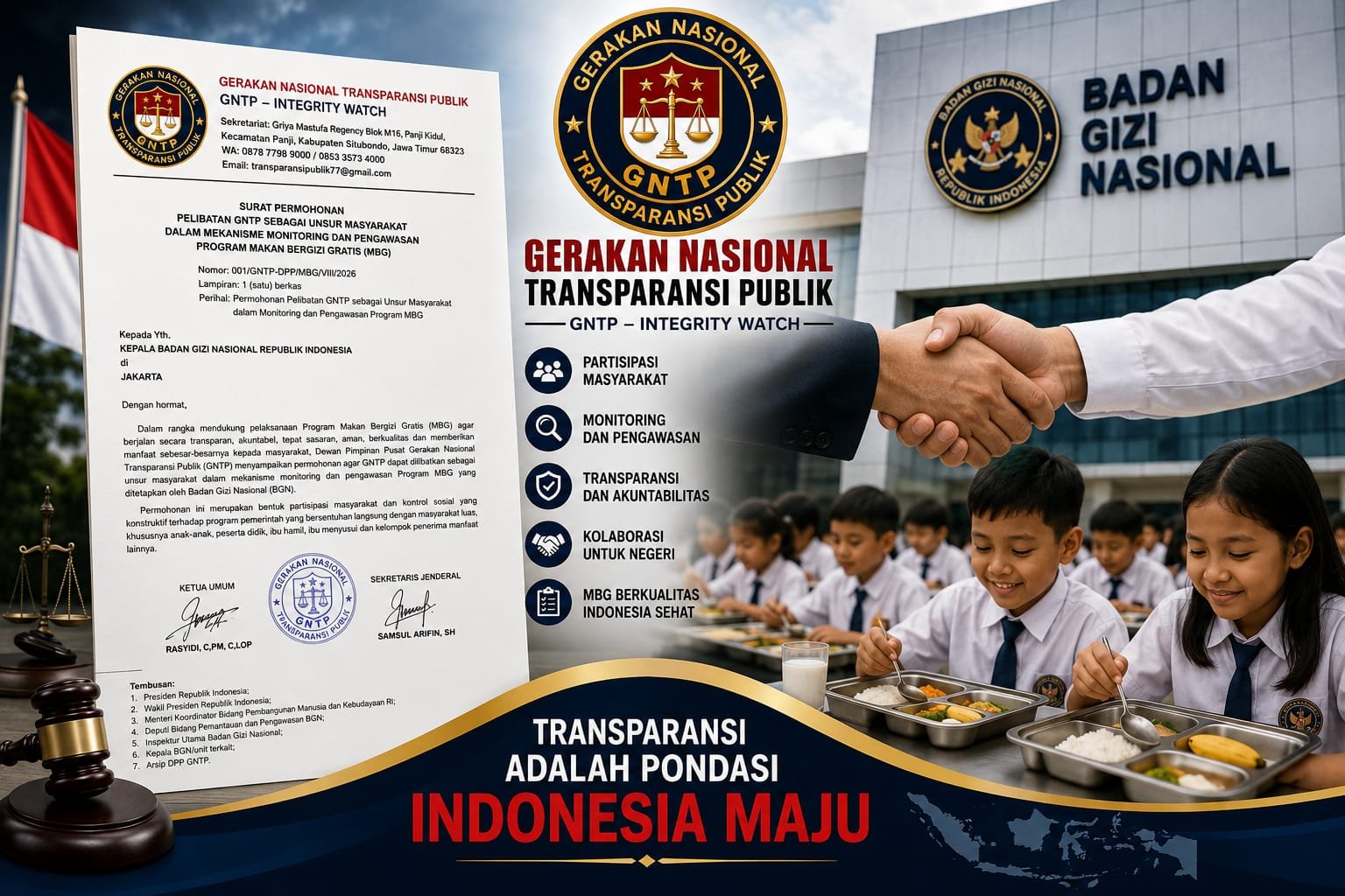 GNTP Ajukan Permohonan Resmi kepada BGN untuk Dilibatkan dalam Monitoring dan Pengawasan Program MBG